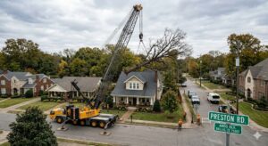 Why Crane-Assisted Tree Removal Is the Safest Option in Nashville